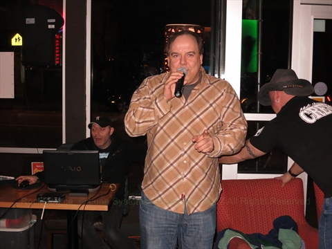 Paul at Charqui's Karaoke